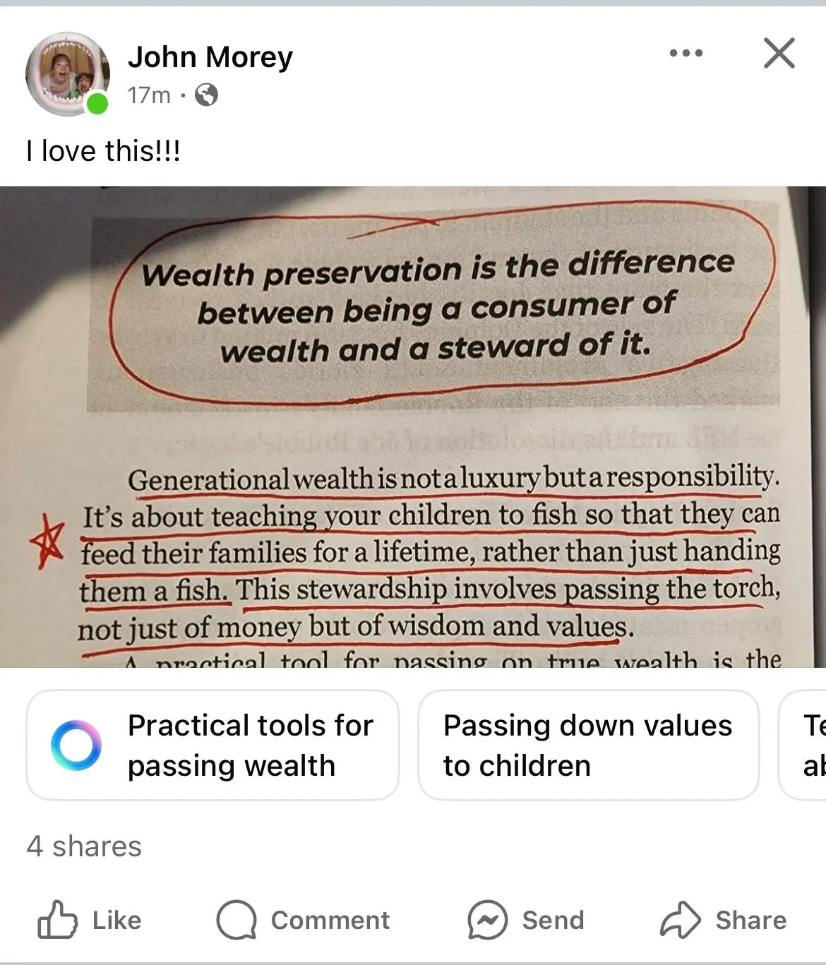 Building Your Financial Ark reader story