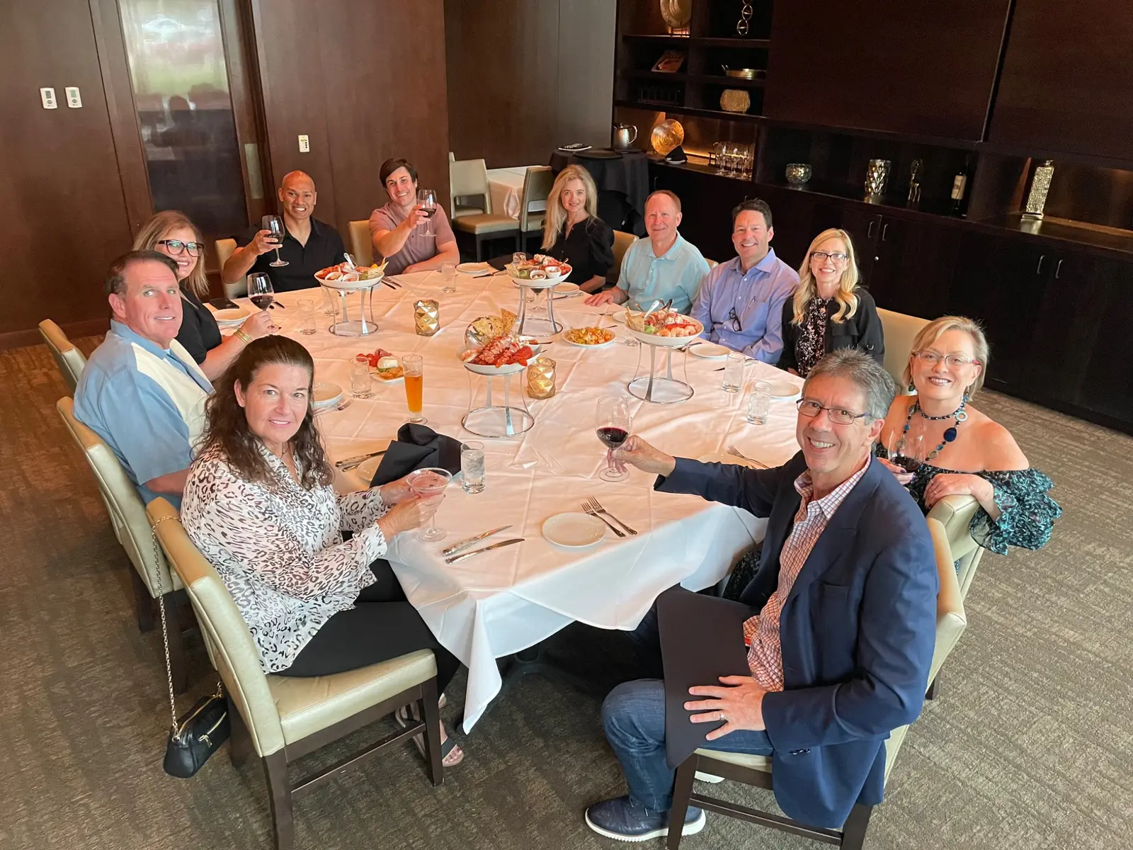 Freedom Founders members and spouses sharing dinner together