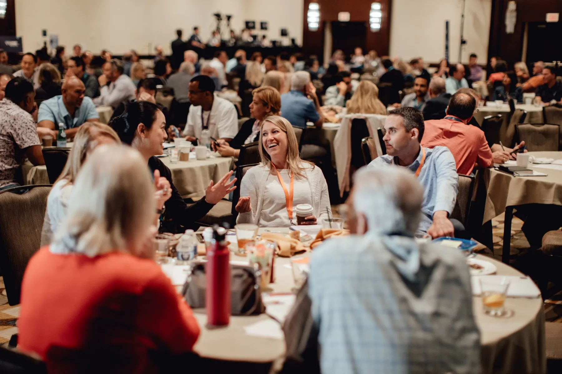 Freedom Founders members gathering together over dinner